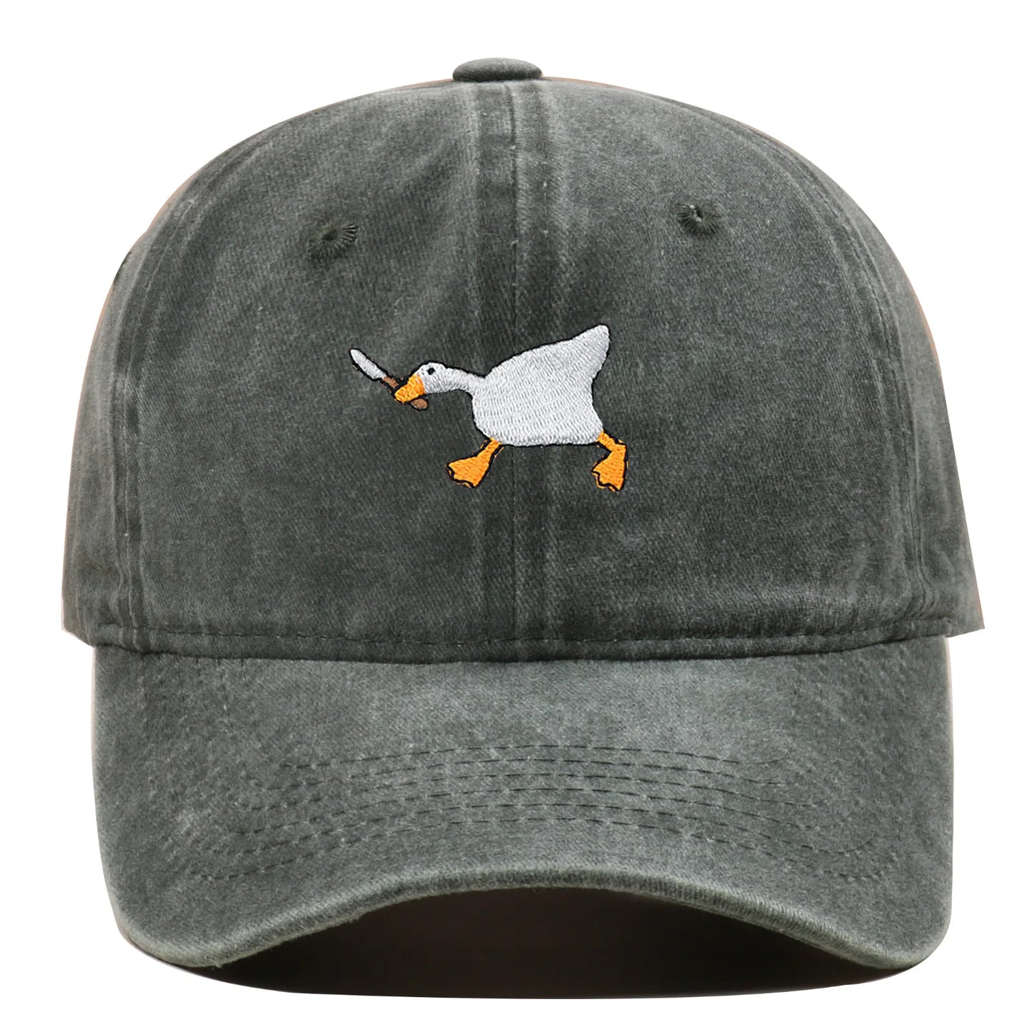 Unisex Embroidered Goose Baseball Cap