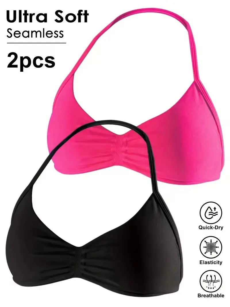 Women's High Support Lace Up Sports Bra