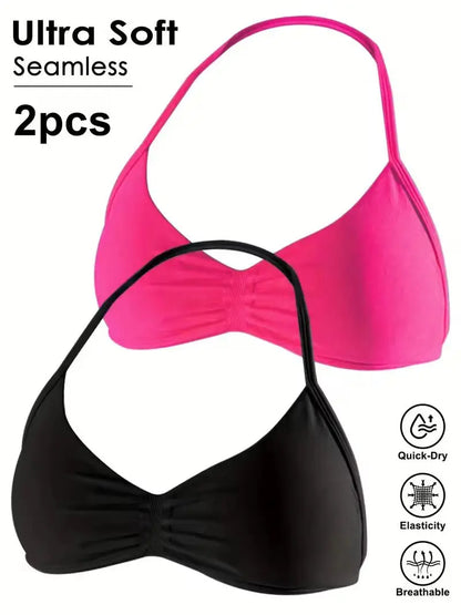 Women's High Support Lace Up Sports Bra