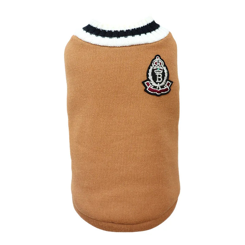 Warm Pullover Sweater for Small Dogs & Cats Winter Pet Clothes