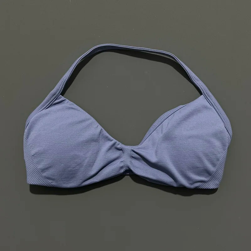 Women's High Support Strappy Halter Sports Bra