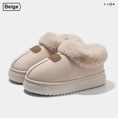 Unisex Fleece Lined EVA Winter Slippers with Ankle Cover