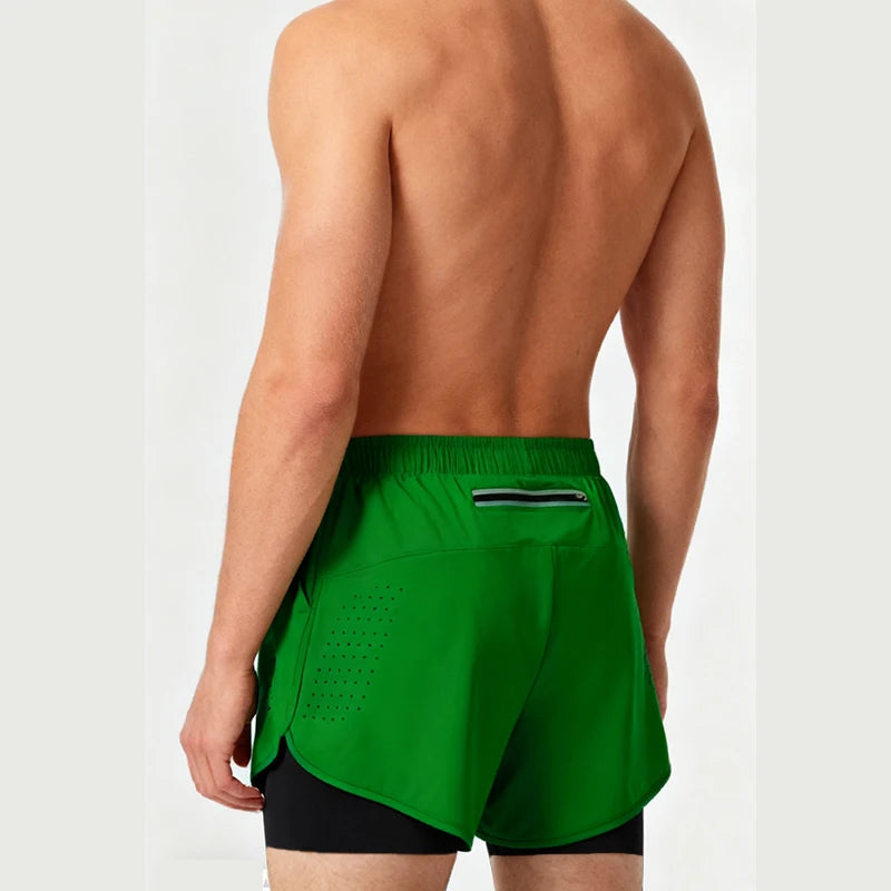 Men's Quick Dry 2 in 1 Running Shorts