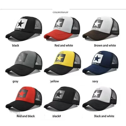 Unisex Breathable Mesh Snapback Baseball Cap