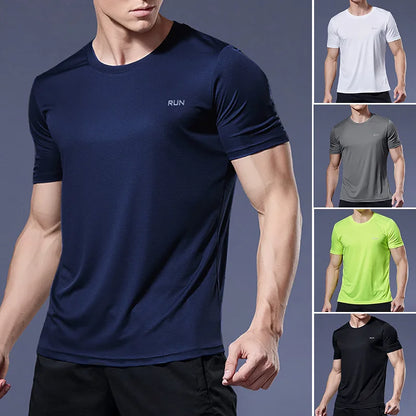 Men's Quick Dry Short Sleeve Fitness Sports T Shirt