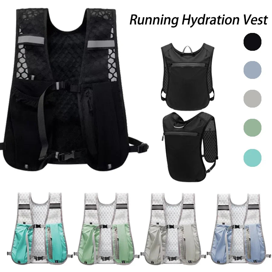 Lightweight Reflective Trail Running Hydration Vest Backpack