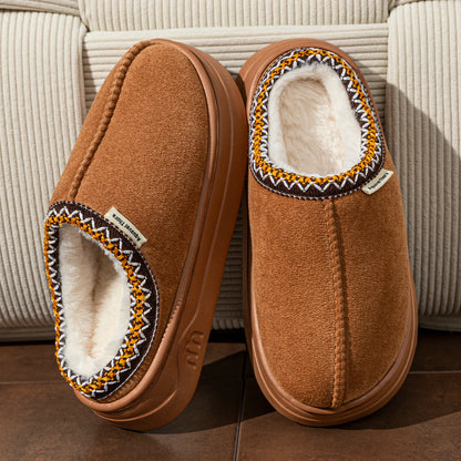 Unisex Warm Fuzzy Plush Slipper Boots