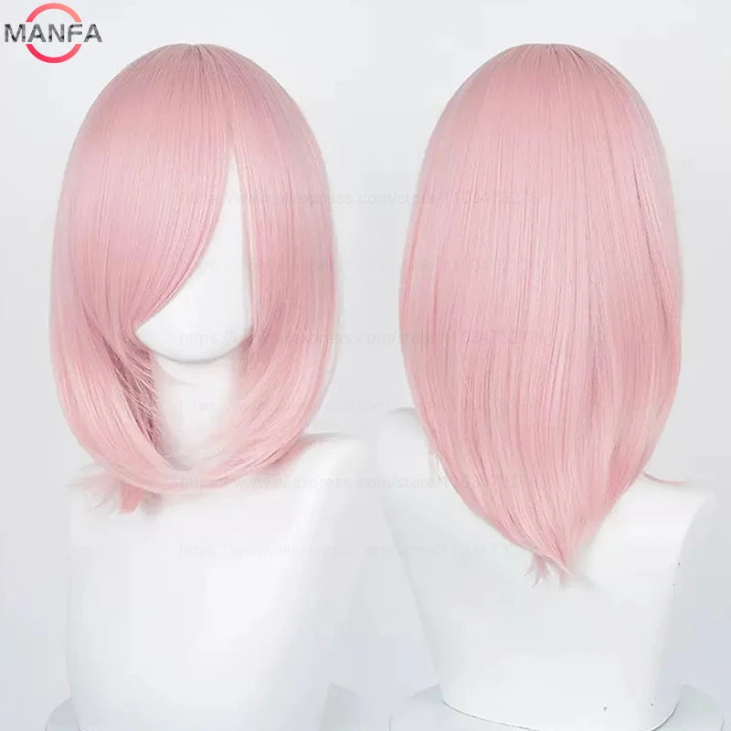 40cm Heat Resistant Anime Cosplay Wig with Bangs