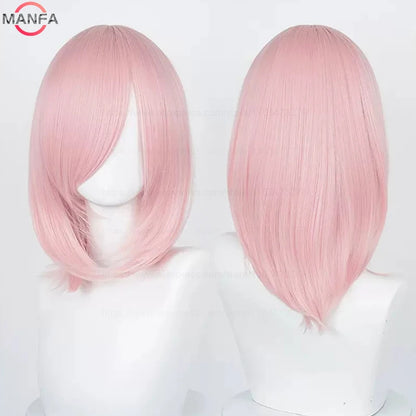 40cm Heat Resistant Anime Cosplay Wig with Bangs