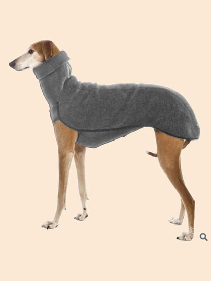 Greyhound Winter Turtleneck Pajamas Stretch Dog Coat for Medium & Large Dogs
