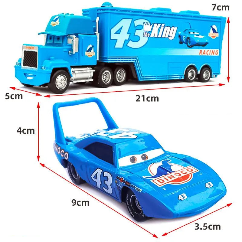 Lightning McQueen and Friends Diecast Container Truck Toy Set
