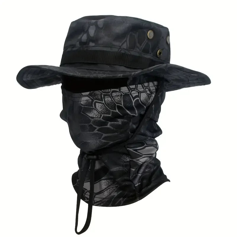 Camouflage Boonie Hat and Balaclava Outdoor Set