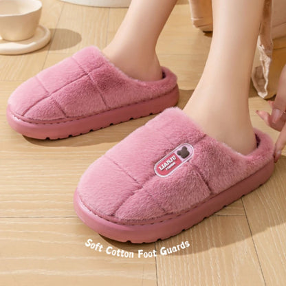 Big Size 50–51 Warm Winter Slippers for Men & Women Non Slip Home Shoes