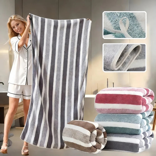 Ultra Soft Quick Dry Bath Towel Highly Absorbent Non Shedding for Home & Beach