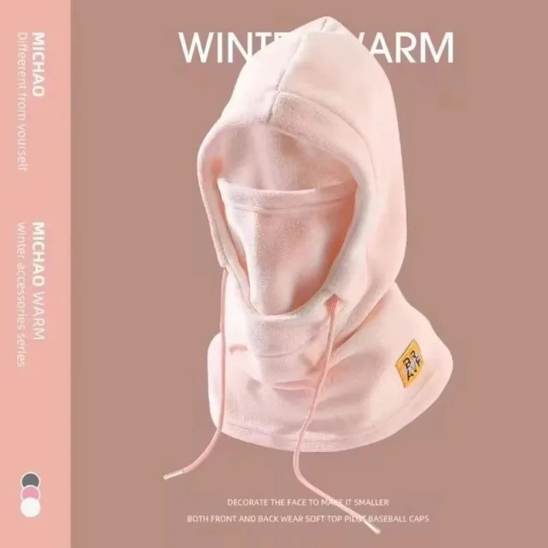 Unisex 3 in 1 Windproof Balaclava Hat with Neck Warmer
