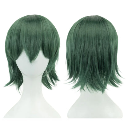 Unisex 12 Inch Short Bob Cosplay Wig with Bangs