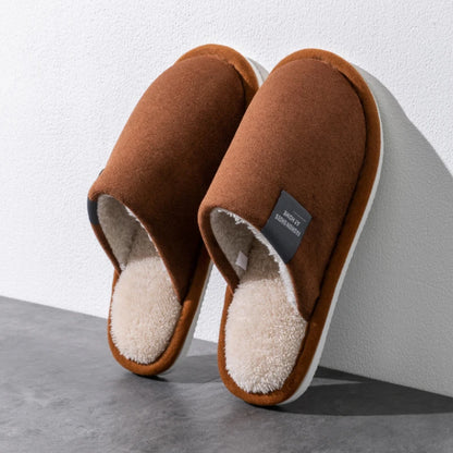 Unisex Warm Plush Non Slip Indoor House Slippers
