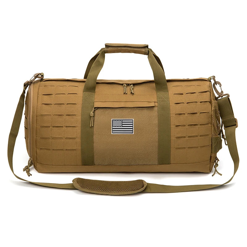 40L Men's Tactical Gym Duffle Bag with Shoe Compartment