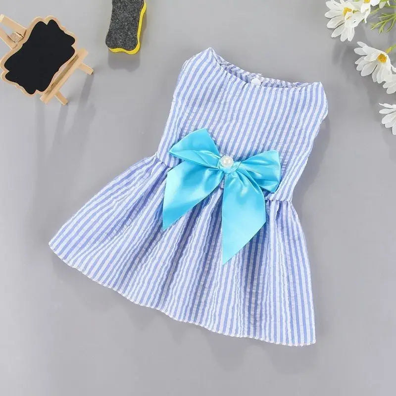Cute Flower Princess Dress for Small Dogs & Cats Summer Pet Clothing