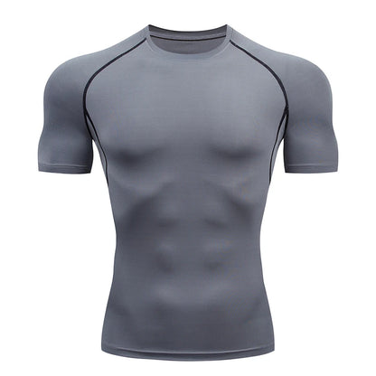 Men's Short Sleeve Compression Running T Shirt
