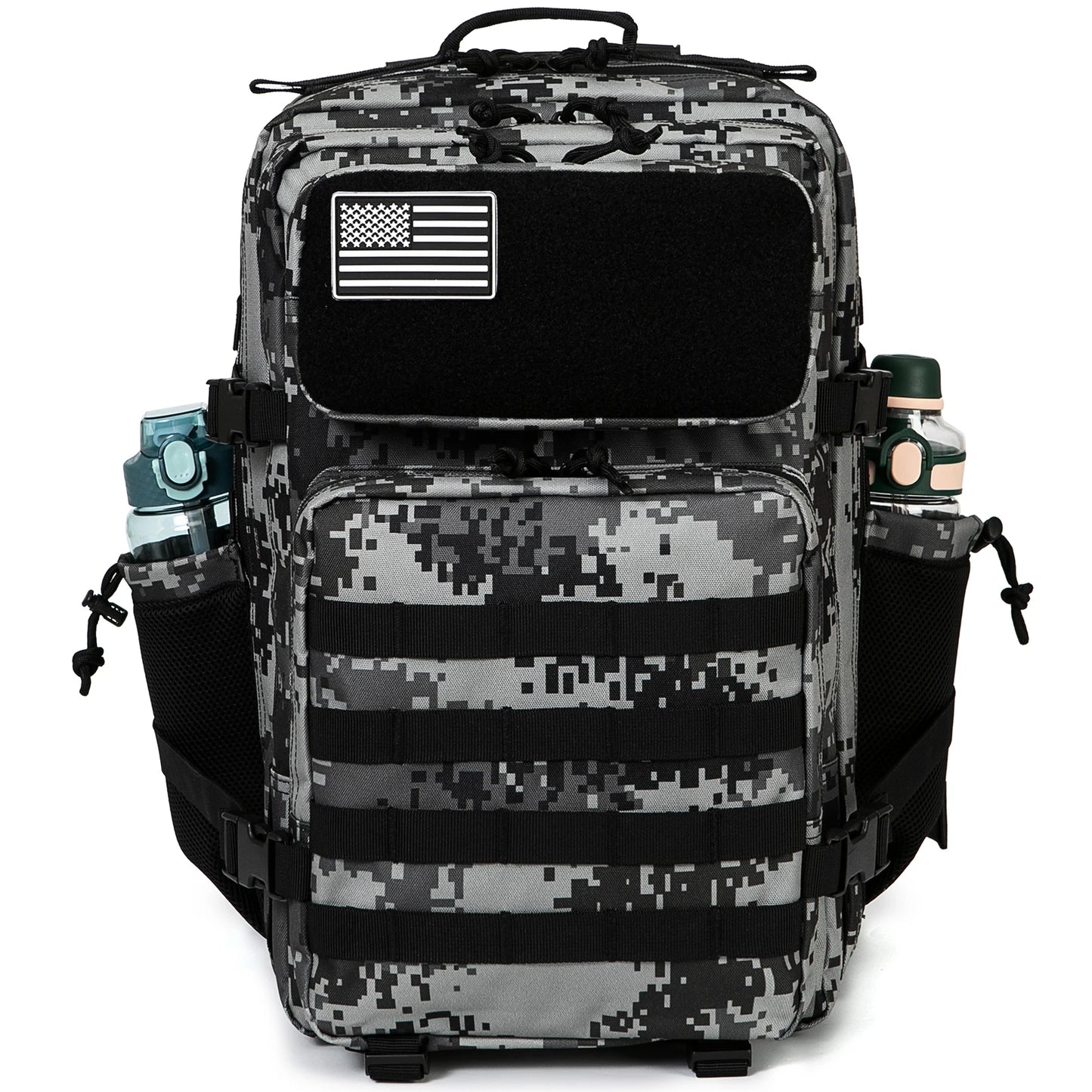 45L MOLLE Tactical Hiking Backpack with Bottle Holder
