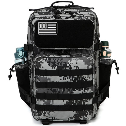 45L MOLLE Tactical Hiking Backpack with Bottle Holder