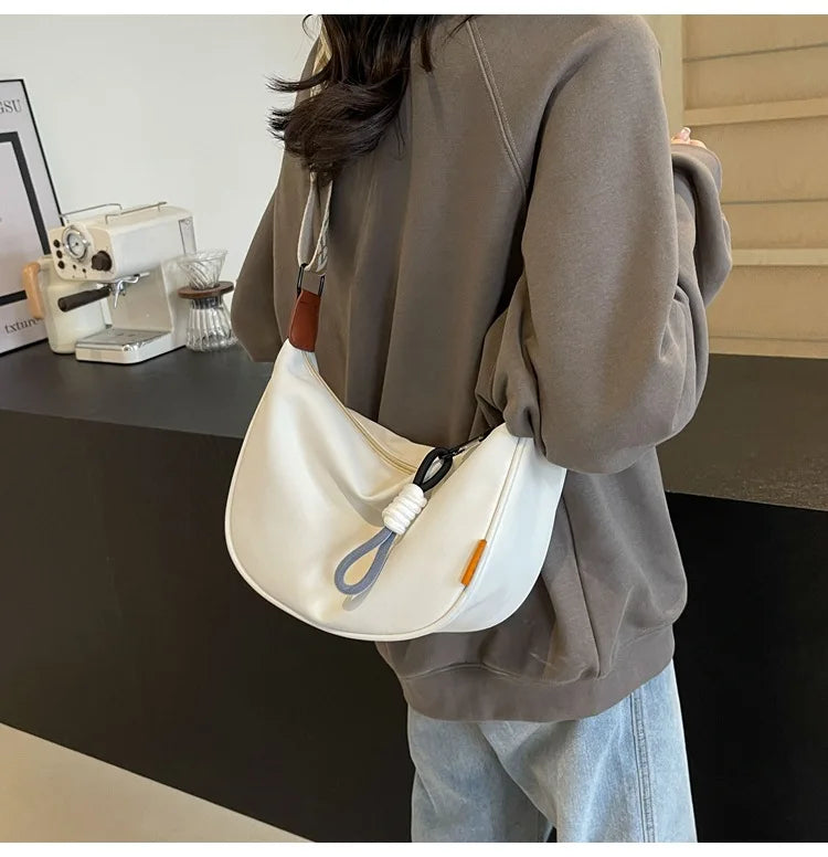 2026 Women’s Wide Strap Dumpling Crossbody Shoulder Bag