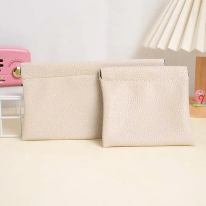 Self Closing PU Leather Long Wallet and Passport Holder