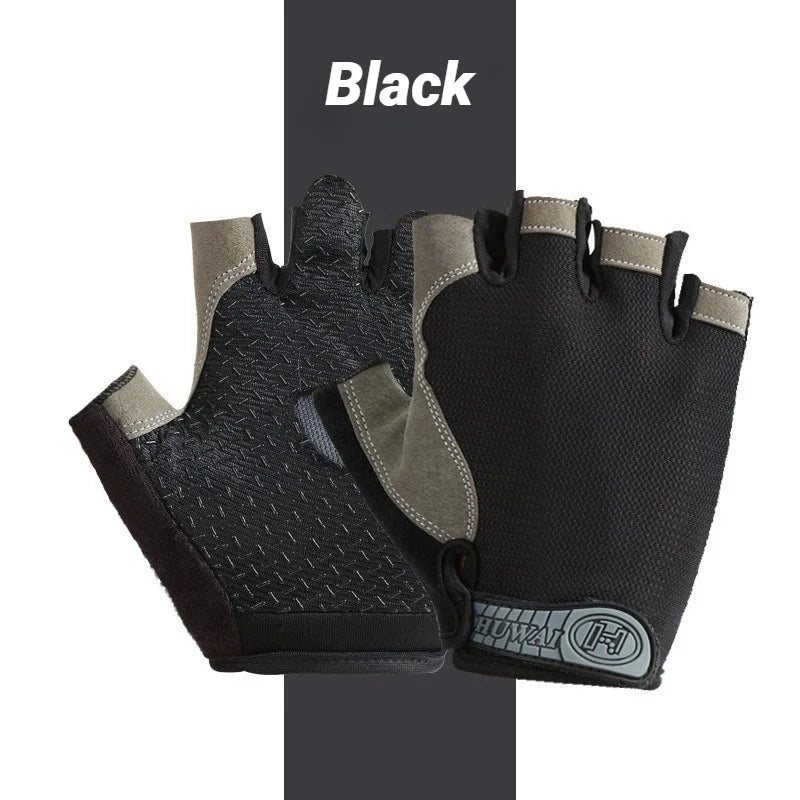 Unisex Breathable Anti Slip Half Finger Cycling Gloves