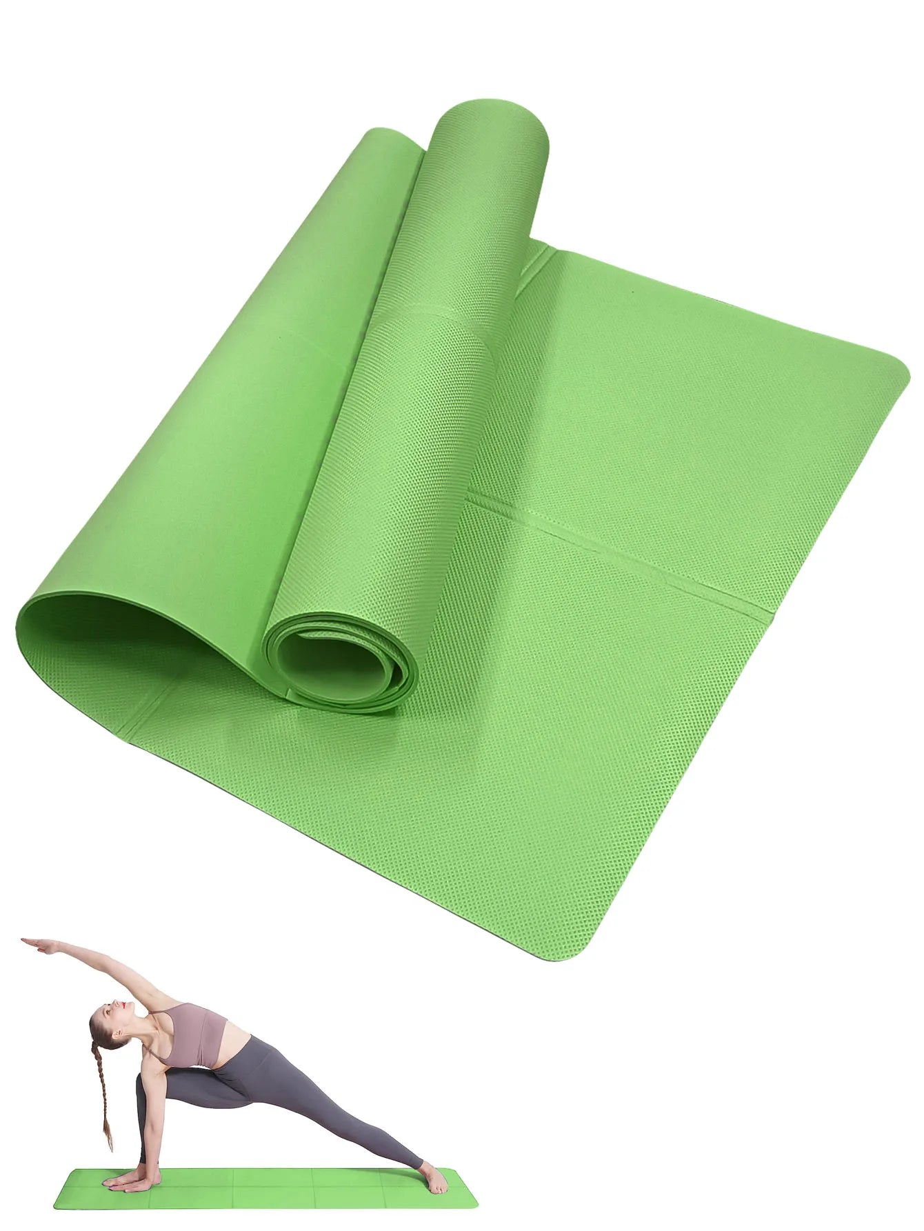 3 to 6mm Non Slip Yoga and Pilates Exercise Mat