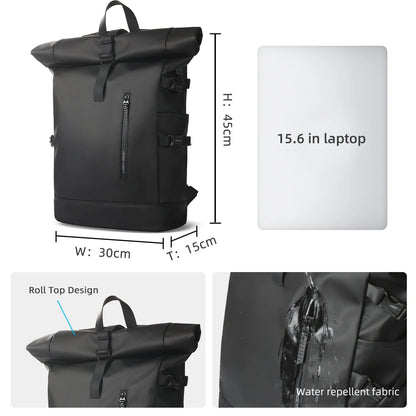 HK Expandable Waterproof Laptop Travel Backpack with USB Port