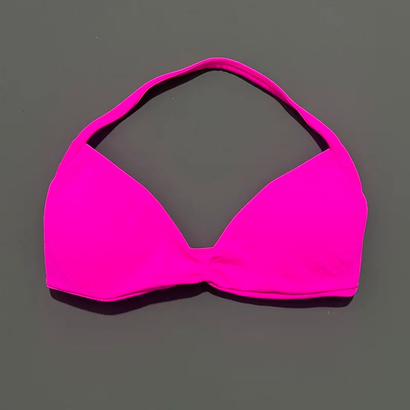 HISTELLO Women's High Support Strappy Halter Sports Bra