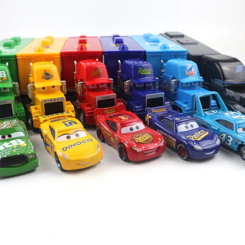 Lightning McQueen and Friends Diecast Container Truck Toy Set