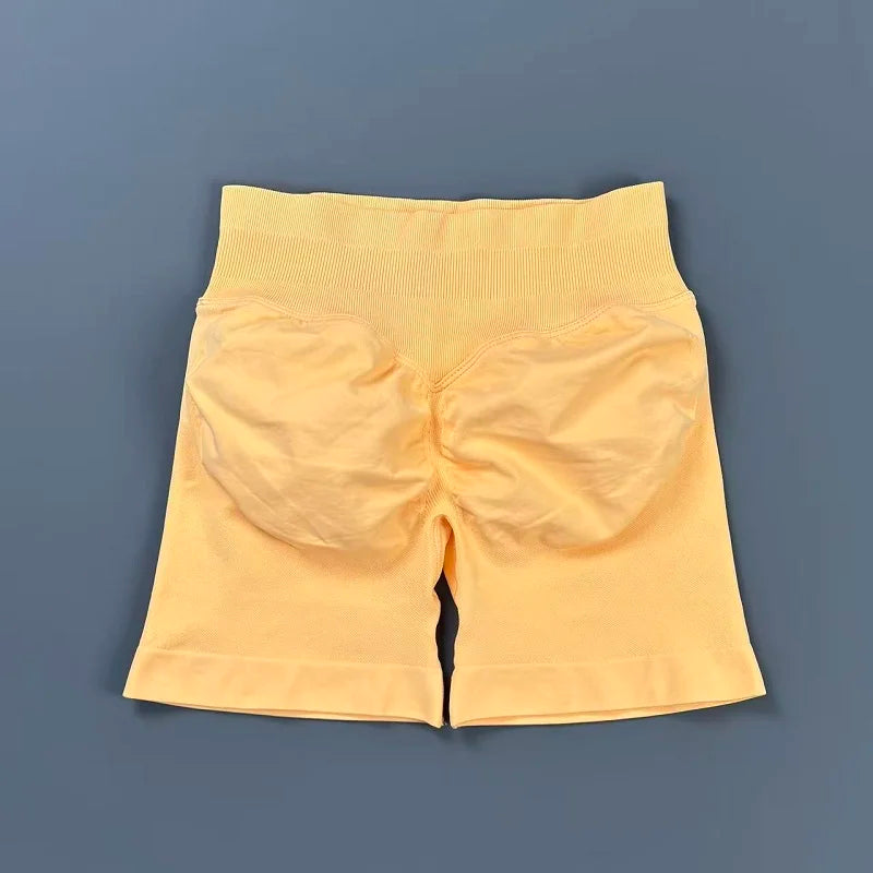 Women Fitness Workout Shorts Yoga High Waist Lift Butt Fitness Shorts Gym Running Sportswear Women Push Up Gym Leggings