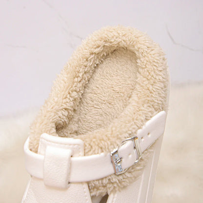 Women’s Warm Fluffy EVA Clogs Waterproof Non Slip Winter Slippers