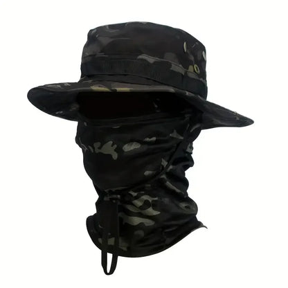 Camouflage Boonie Hat and Balaclava Outdoor Set