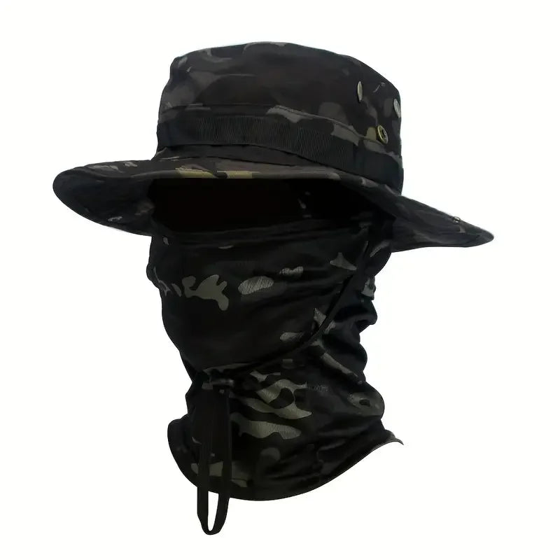 Camouflage Boonie Hat and Balaclava Outdoor Set