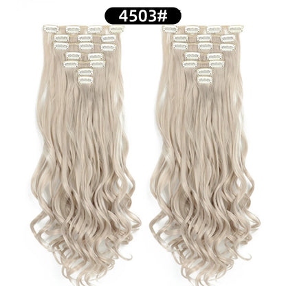 Women's 7 Piece 22 Inch Curly Clip In Hair Extensions