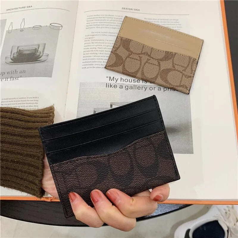 Women's Small PU Leather Multifunction Card Holder Wallet