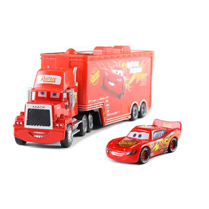 Lightning McQueen Diecast Container Hauler Truck Toy