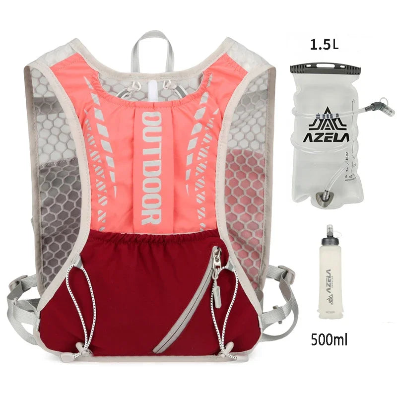 Reflective Running and Cycling Hydration Vest Backpack