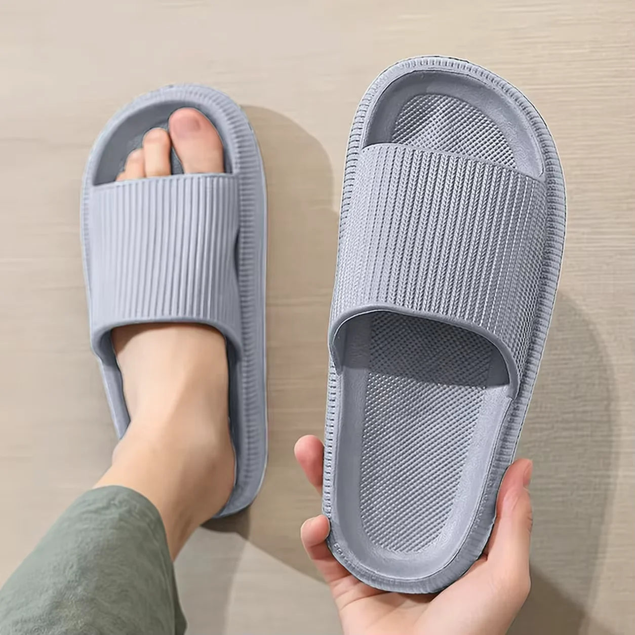Unisex EVA Thick Sole Summer Slides Beach Sandals