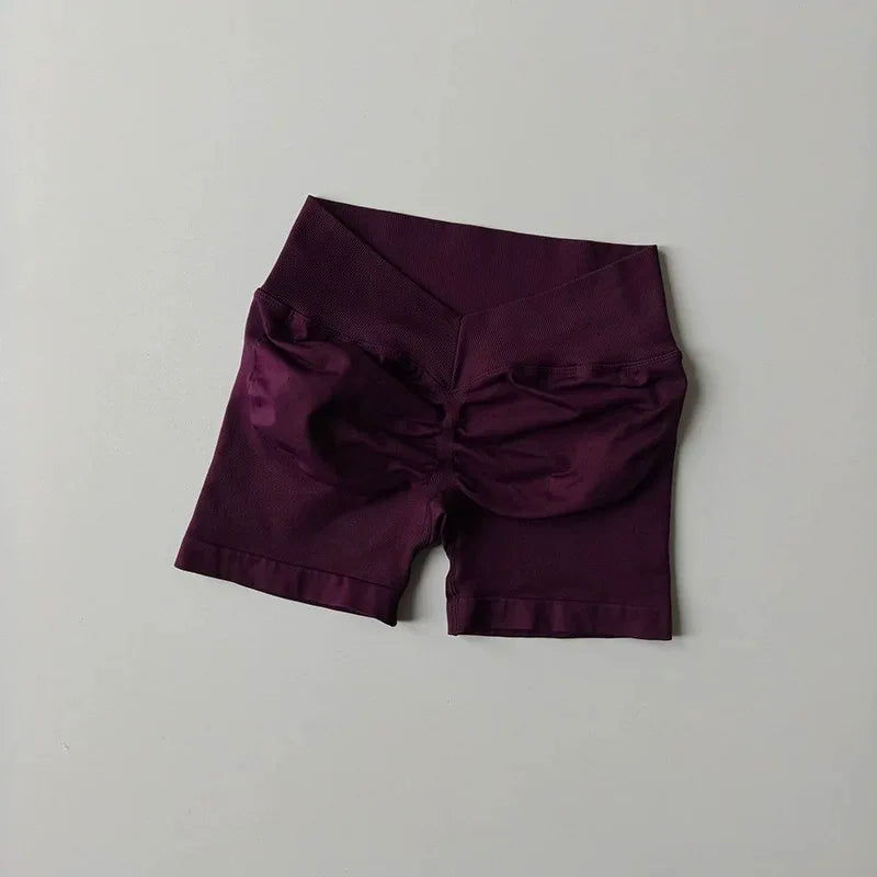 Women's High Waist V Shape Butt Lift Yoga Shorts