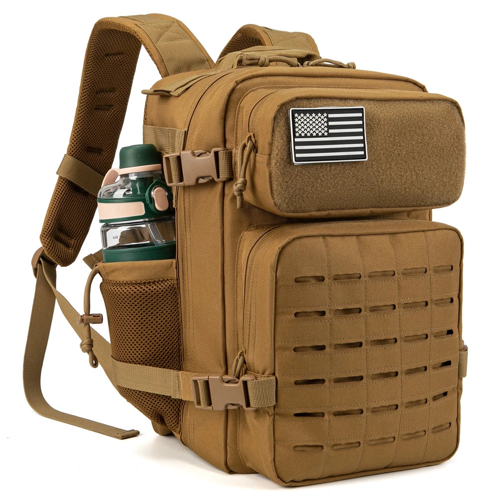 25L MOLLE Tactical Hiking Backpack with Dual Bottle Holders