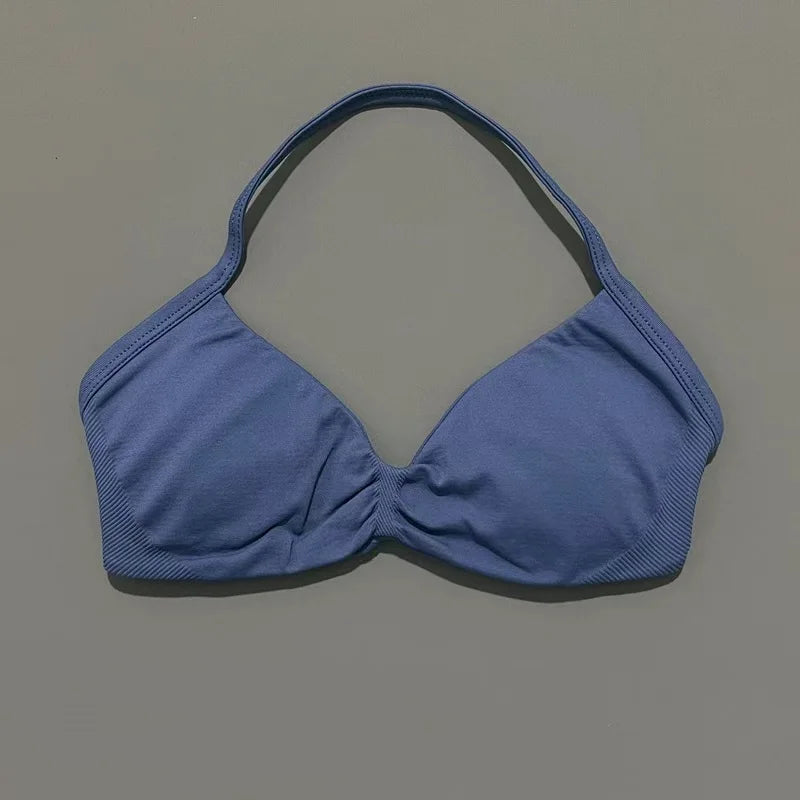 Women's High Support Strappy Halter Sports Bra