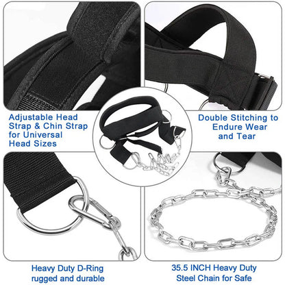 Head Harness Neck Strength Training Strap