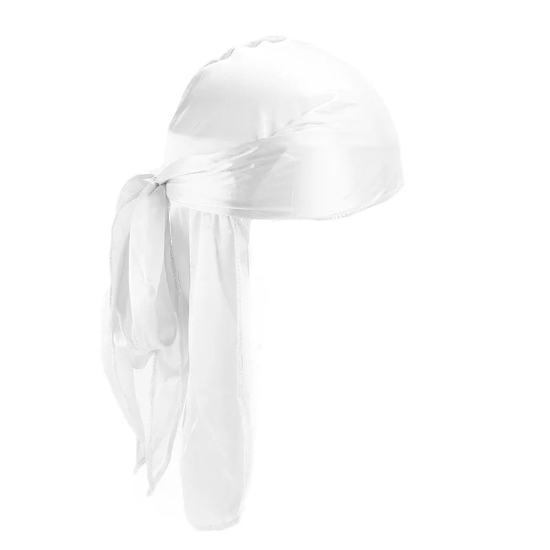 Unisex Silky Long Tail Durag Headwrap