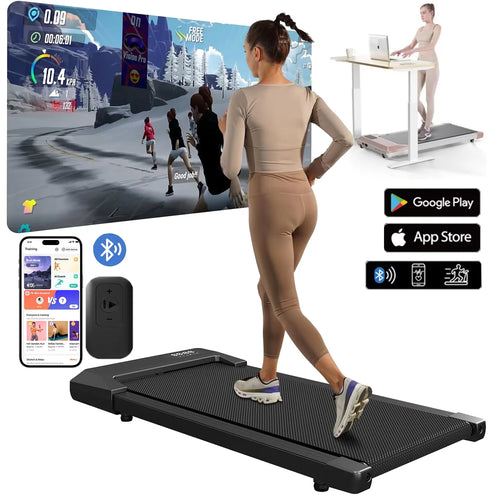 2 in 1 2.5HP Folding Treadmill and Walking Pad