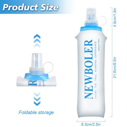 150ml to 750ml Collapsible Silicone Sports Water Bottle