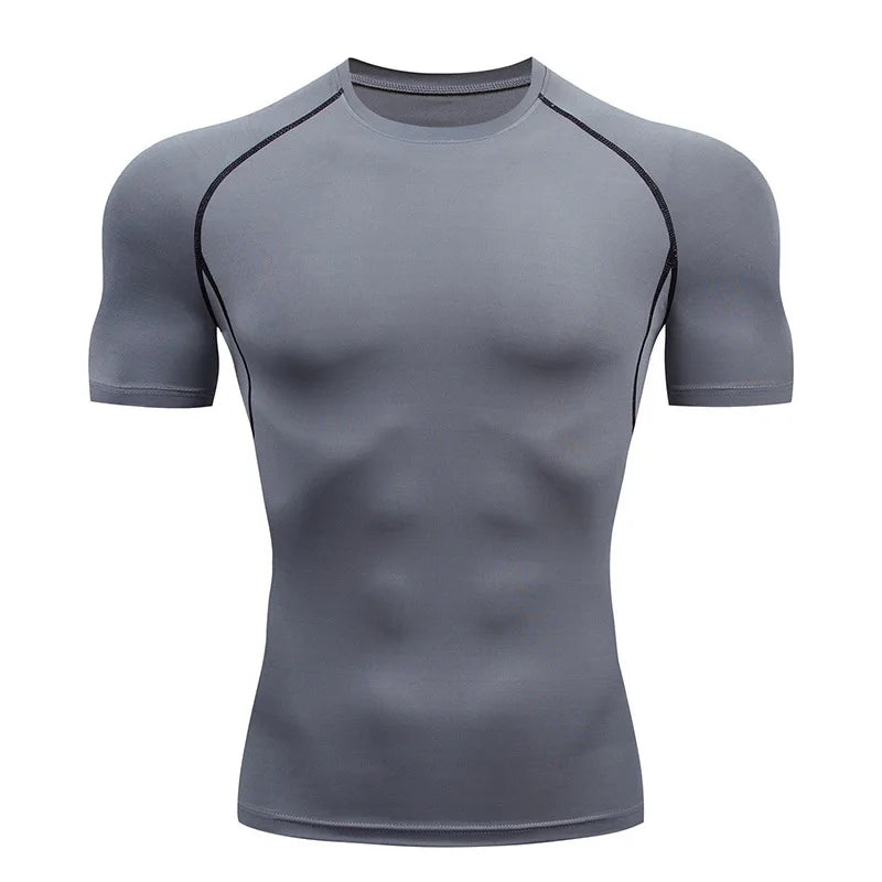 Men's Quick Dry Compression Running T Shirt